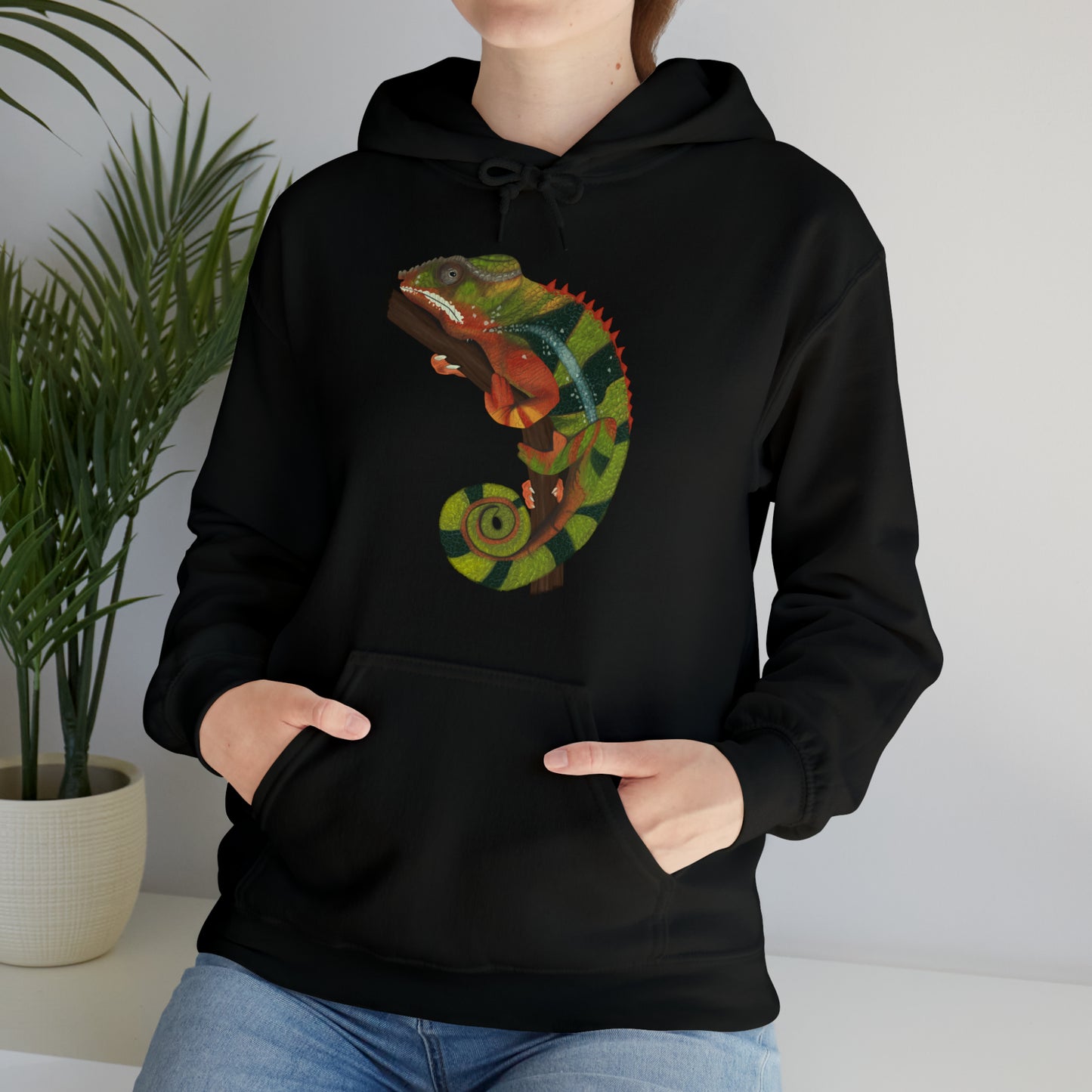 Chameleon Art Illustration Hoodie