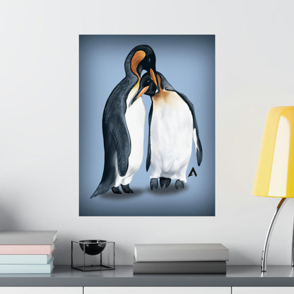 Penguin Art illustration Poster