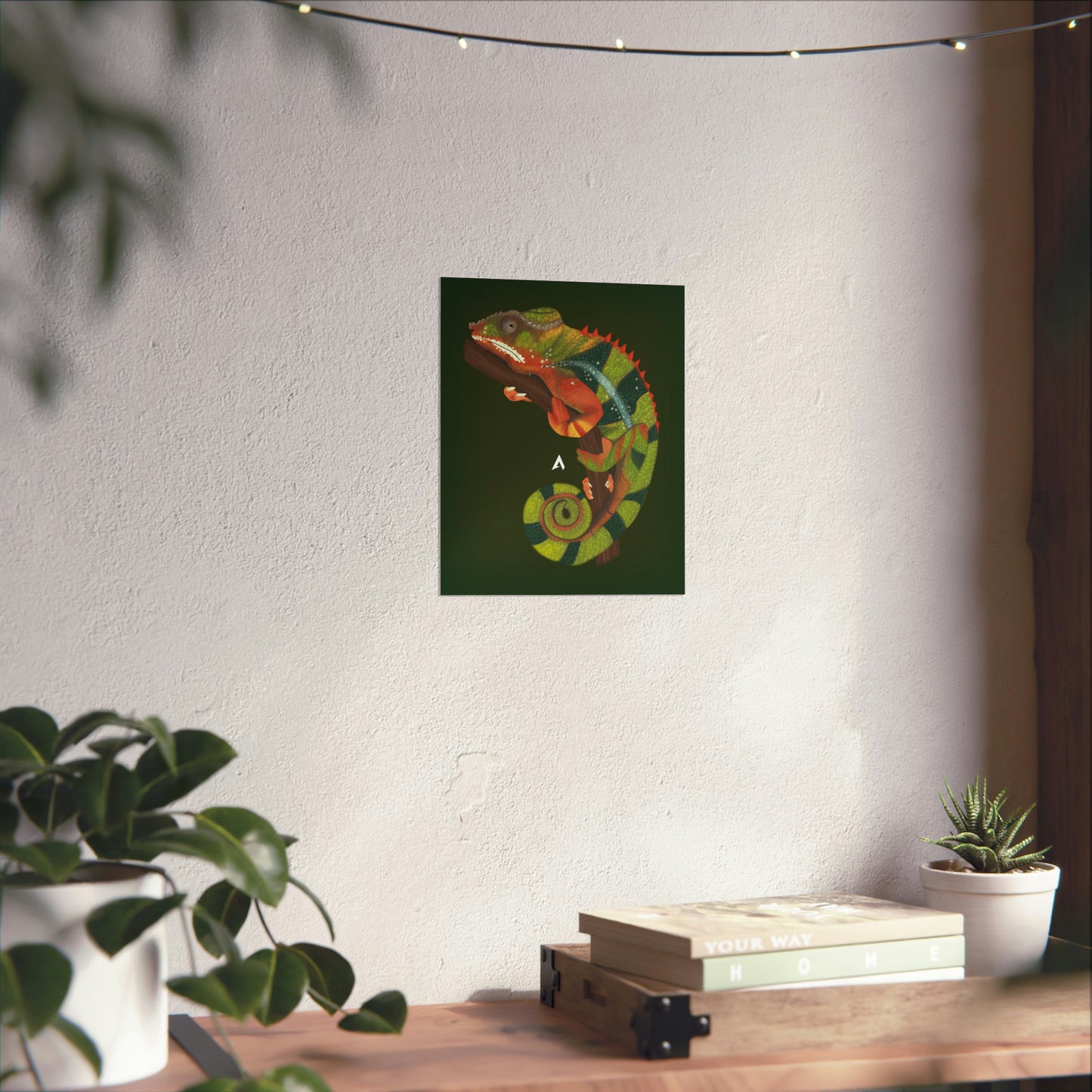 Chameleon Art illustration Poster