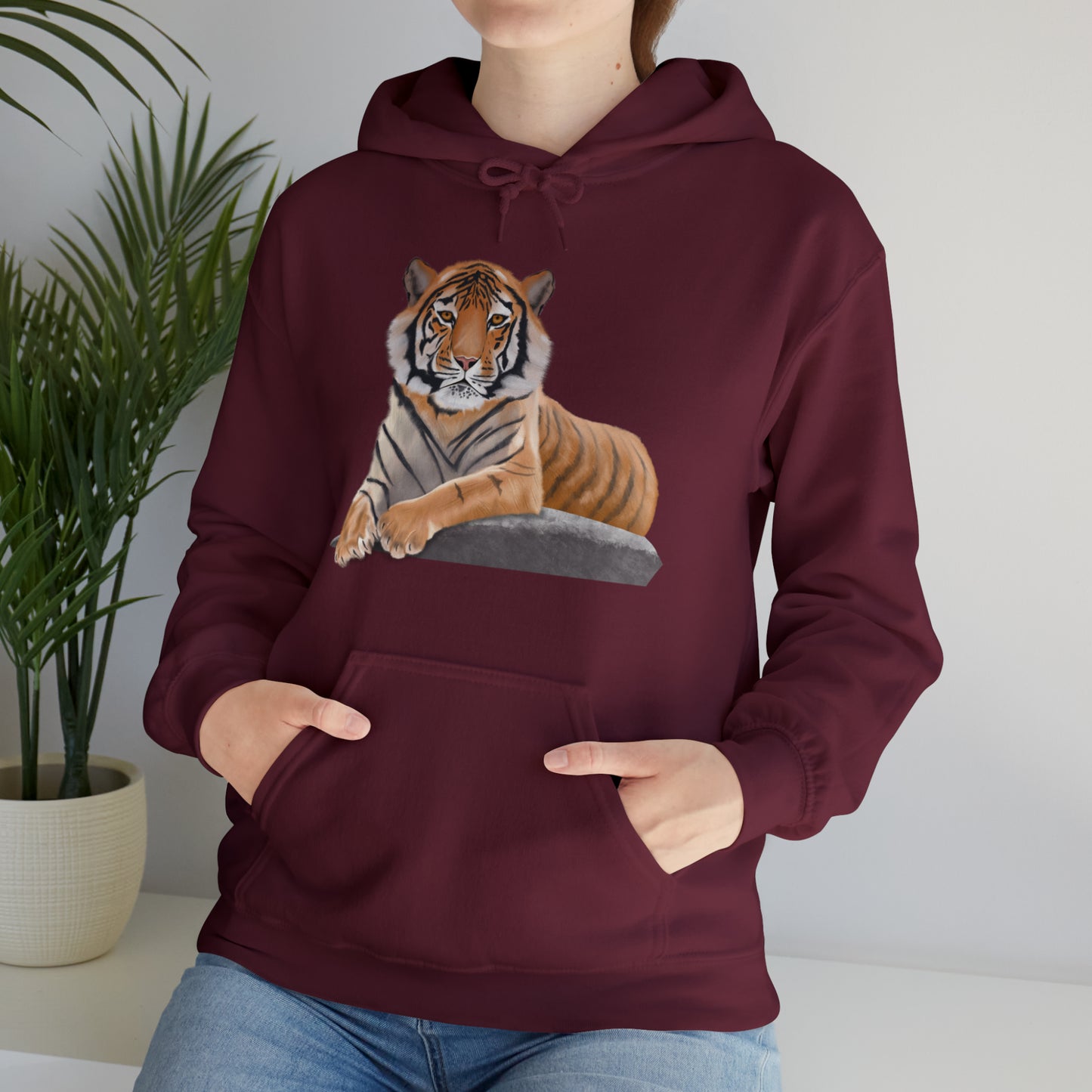 Tiger Art Illustration Hoodie