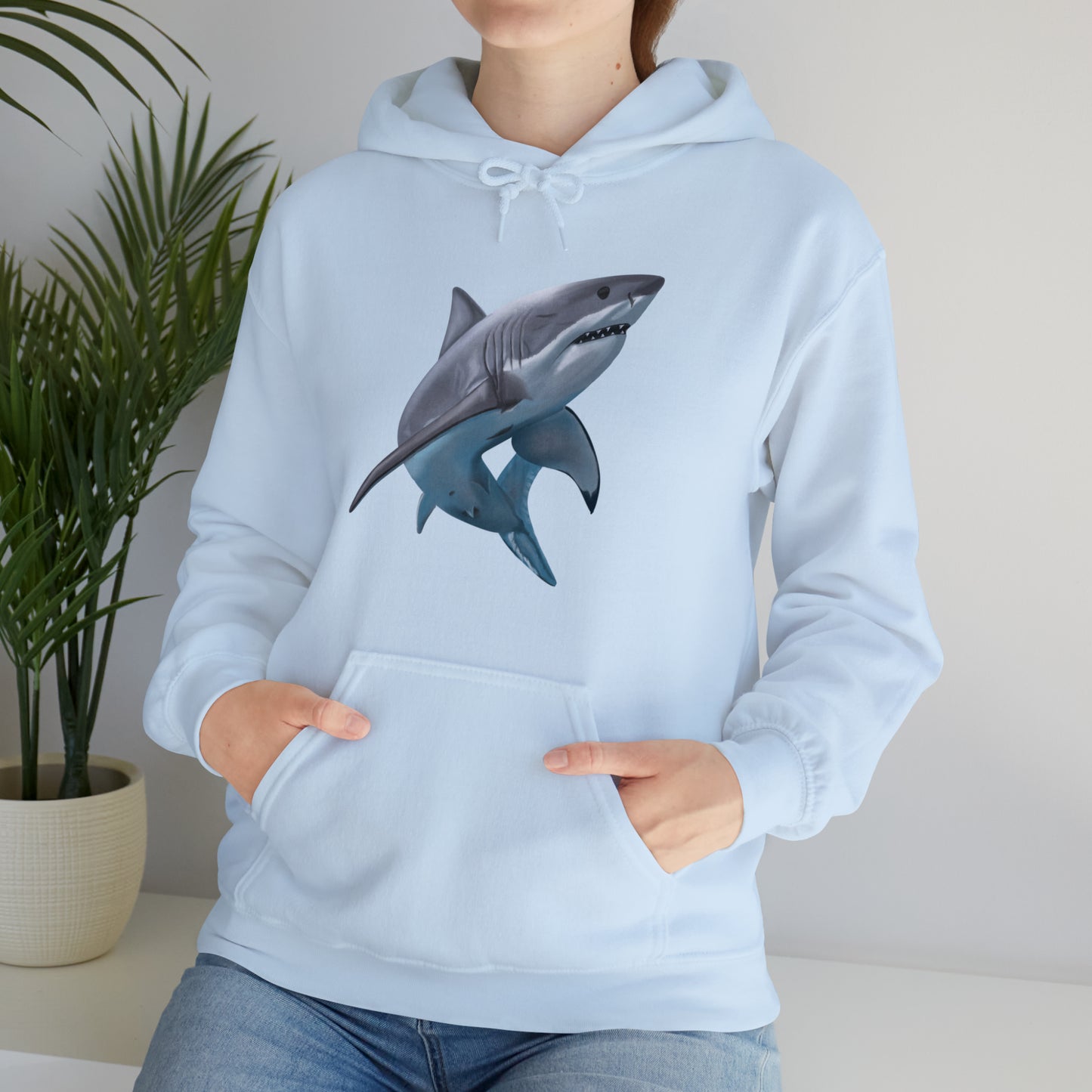 Shark Art Illustration Hoodie