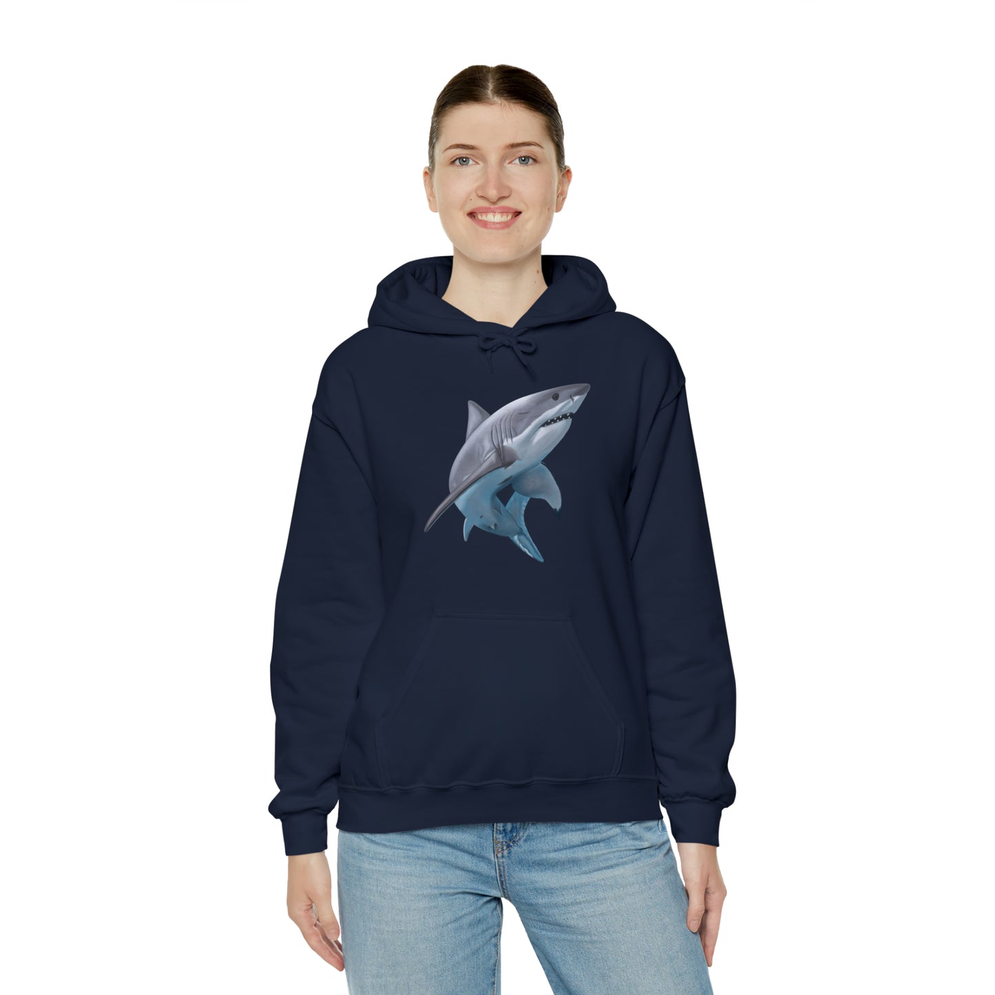 Shark Art Illustration Hoodie