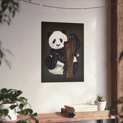 Panda Art Illustration Poster