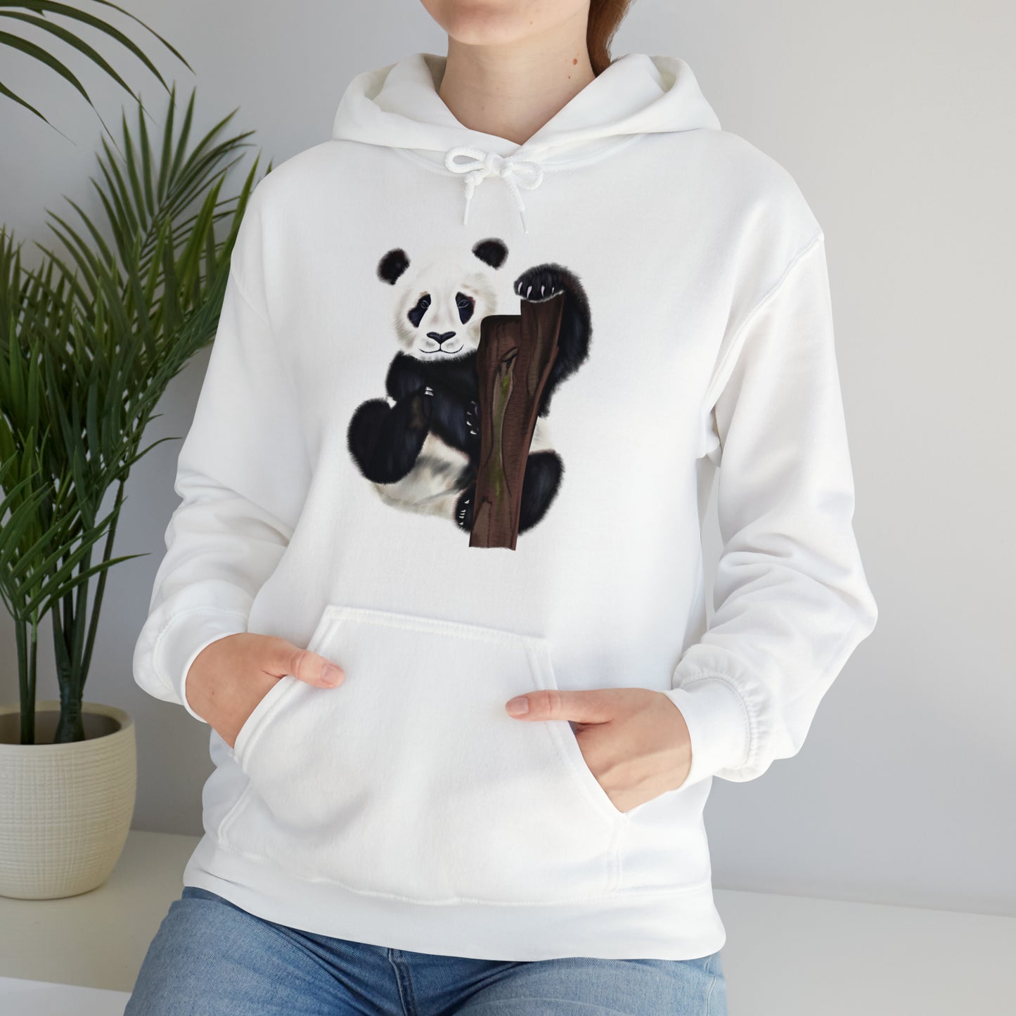 Panda Art Illustration Hoodie