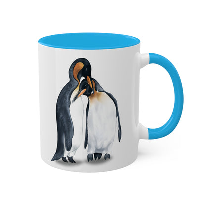 Penguin digital art illustration cup mug